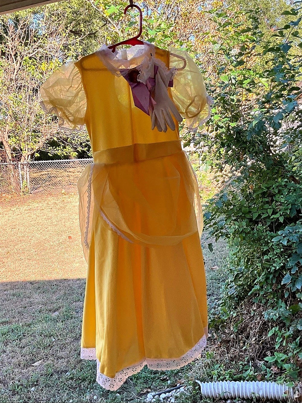 Jane from Tarzan costume dress Yellow & Purple Girls 8-10 Costume Dress